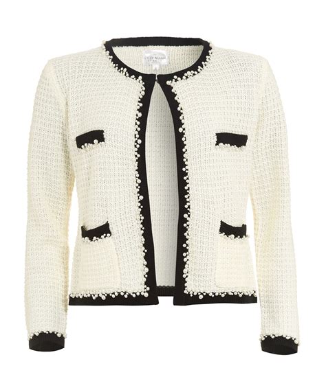 chanel blazer black and white|chanel style blazers for women.